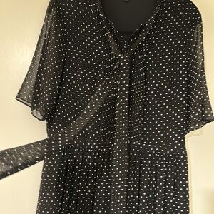 Polka dot long dress size L